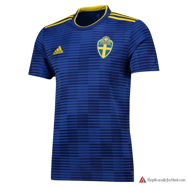 Camiseta Seleccion Suecia Segunda equipación 2018 Azul